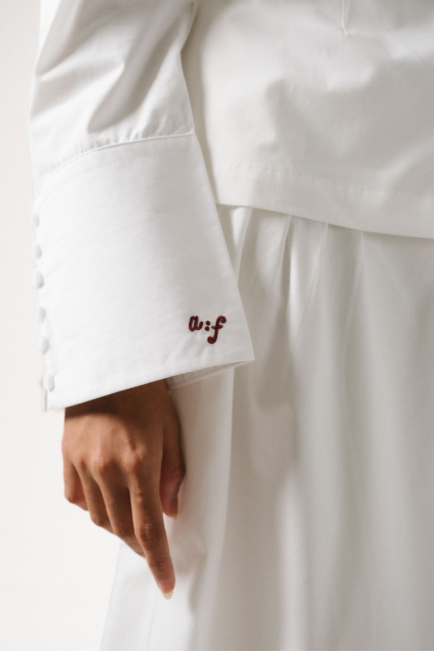 Growing Out Your Sleeve Poplin Shirt in Pearl