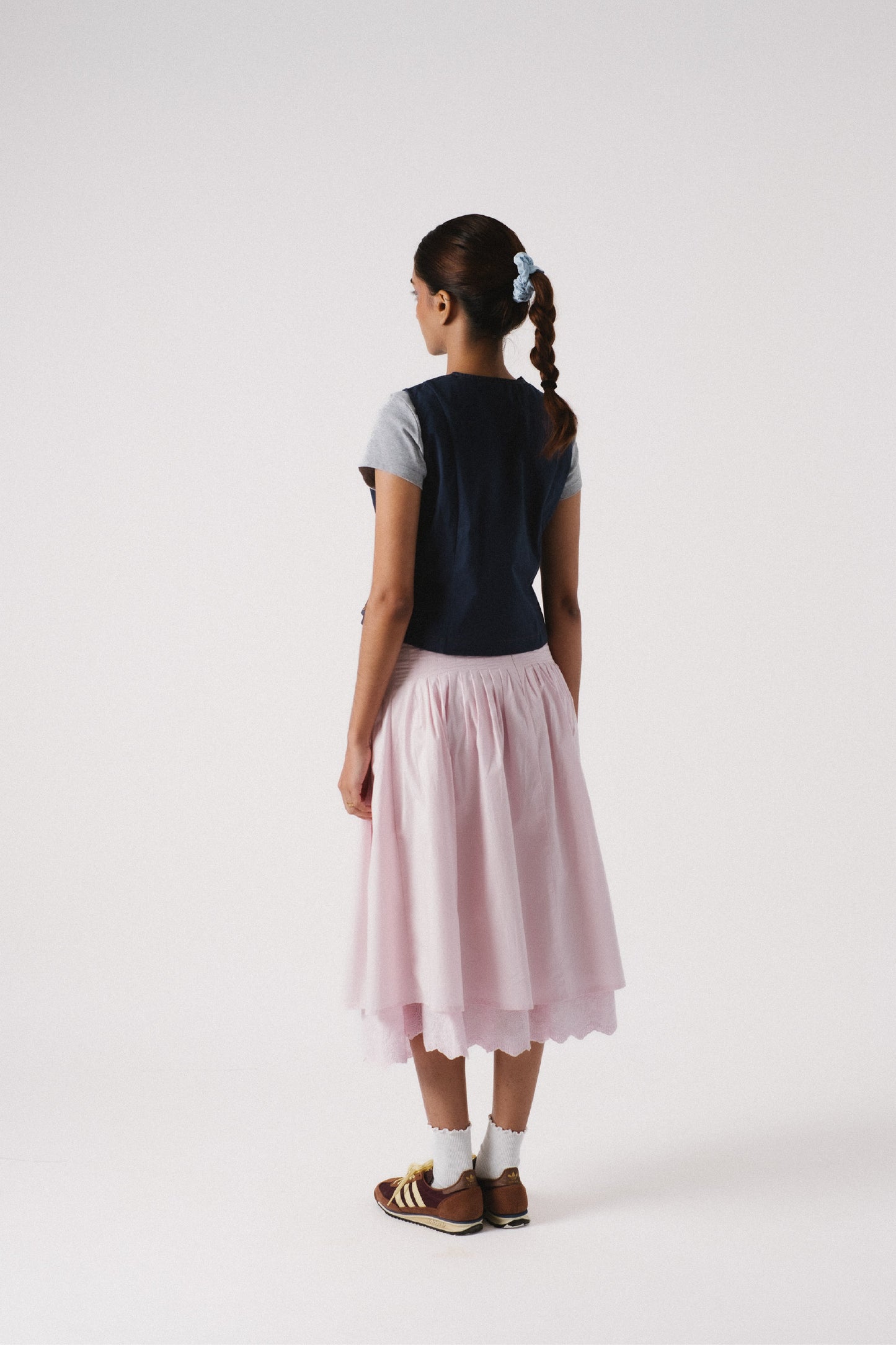 Pink Poesie Pleated Skirt