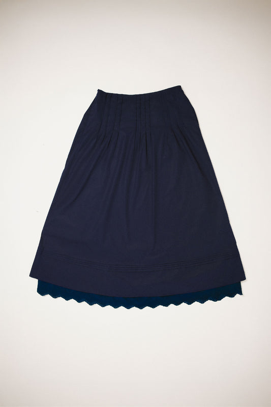 First Blooms Of Spring Skirt in Navy