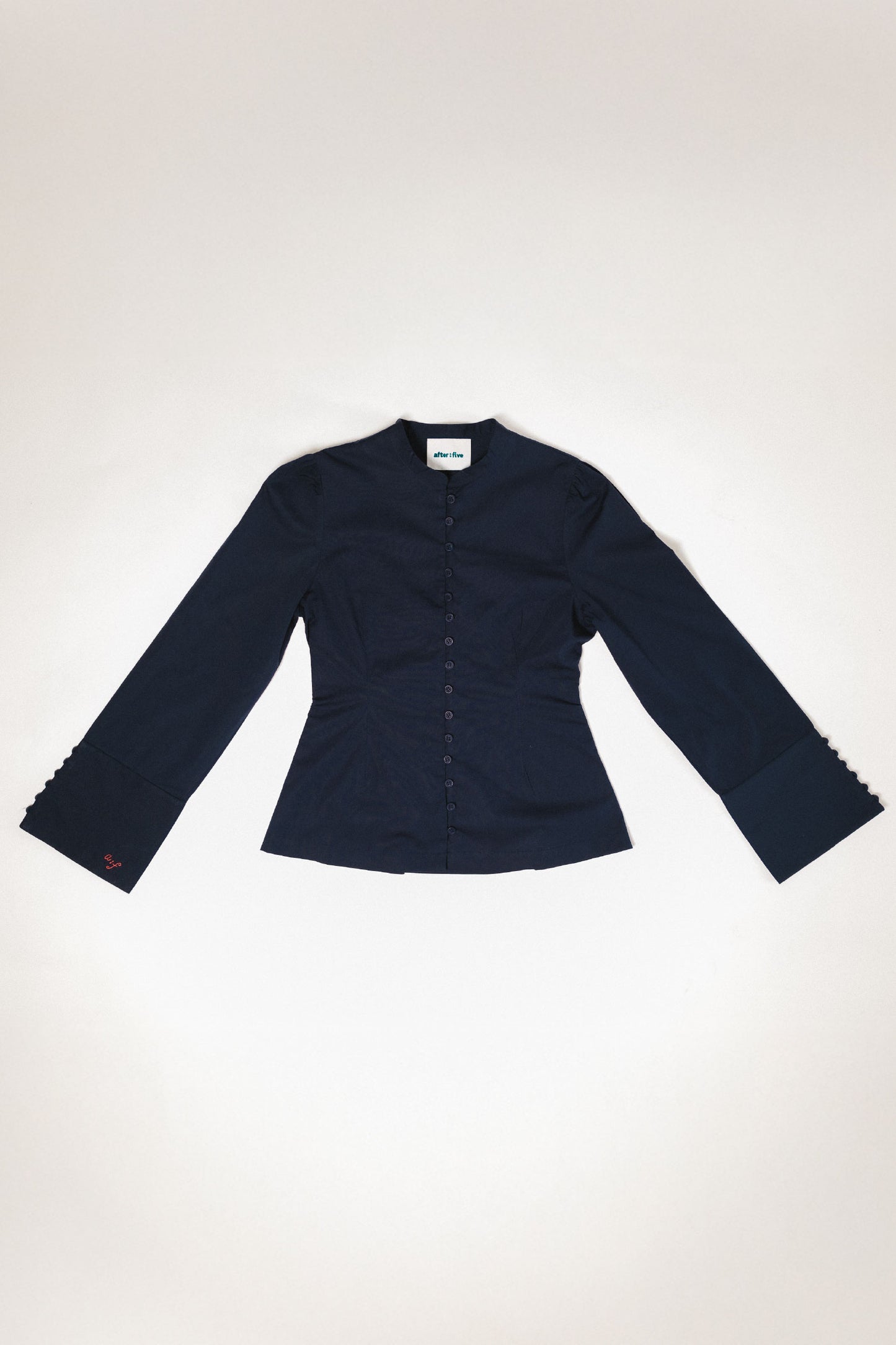 Growing Out Your Sleeve Poplin Shirt in Navy