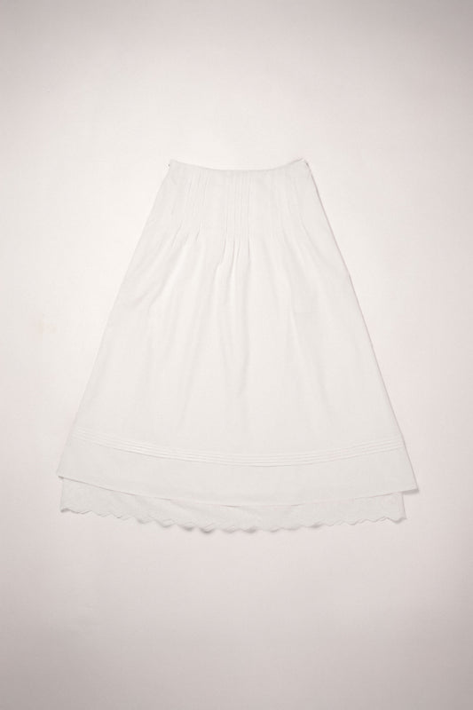 First Blooms Of Spring Skirt in Pearl