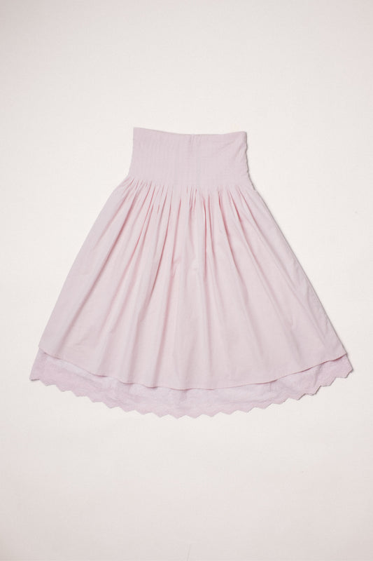 Pink Poesie Pleated Skirt
